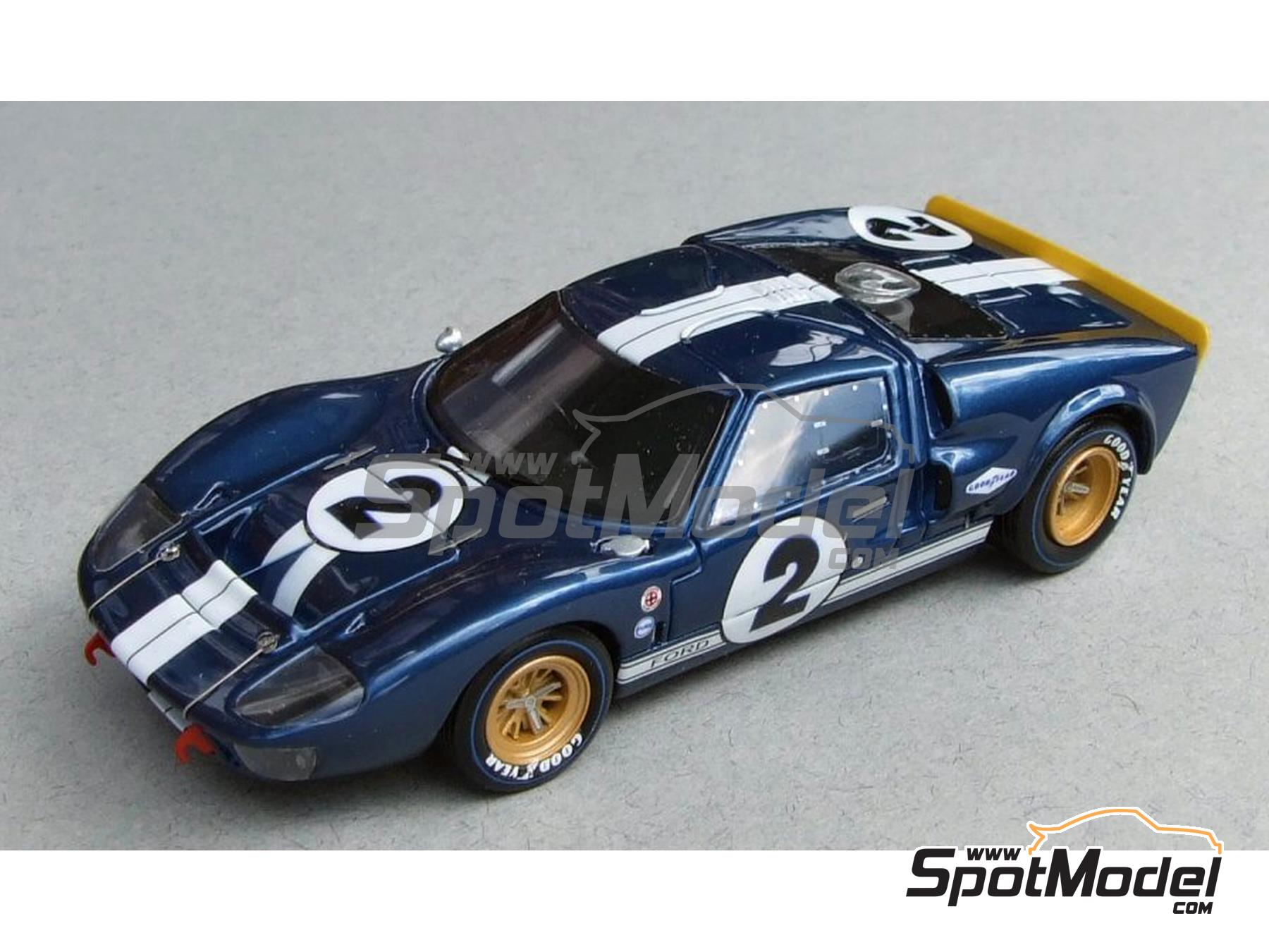 Marsh Models MM307: Car scale model kit 1/43 scale - Ford GT40 MK II Shelby  American - Holman & Moody Team #1, 2, 3, 4, 5, 6 - Bruce McLaren (NZ) +